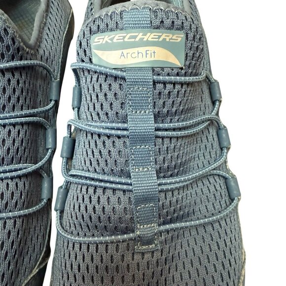 Skechers Womens Arch Fit Lucky Thought 149056 Blue Running Shoes Sneakers Sz 10 - Picture 4 of 9